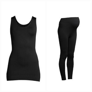 Maternity Time and Tru Postpartum Seamless Tank and Leggings Size S(4-6)